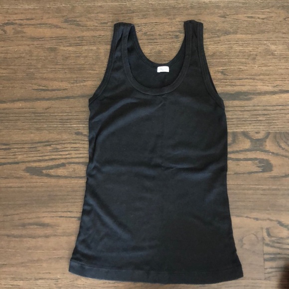 Splendid black tee top ribbed Med tank - Picture 2 of 7